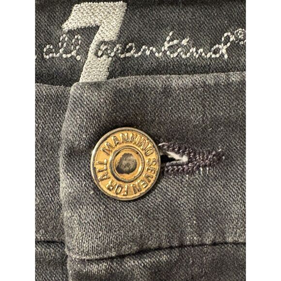 7 For All Mankind Womens Jeans Size 26 Distressed Mid Rise Super Skinny Ava - Picture 4 of 8